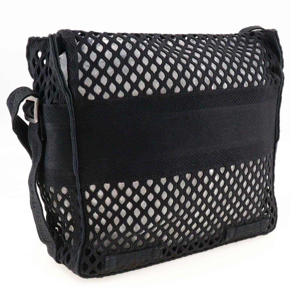 CHRISTIAN DIOR Black Canvas Messenger Shoulder Bag - Picture 3 of 11